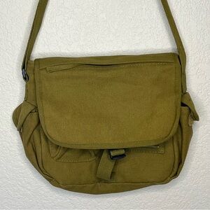 Fox Cargo Olive Green Cargo Army Style Men's Messenger Crossbody Bag
